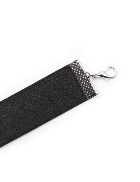 Collar con Lazo y Cascabel 36 cm Negro L