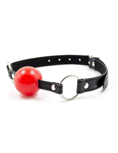 Mordaza de Bola Negro Rojo