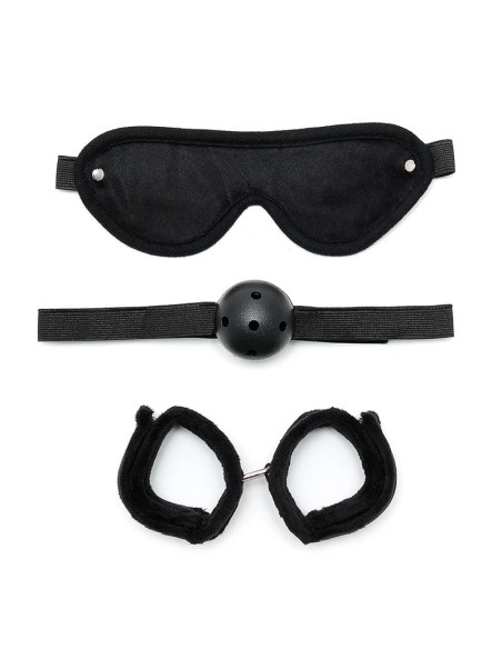 Rimba Bondage Play Set de Bondage 3 Piezas Color Negro Rimba Bondage Play Set de Bondage 3 Piezas Color Negro