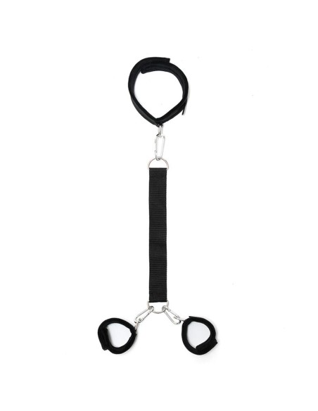 Collar con Esposas Ajustables Negro