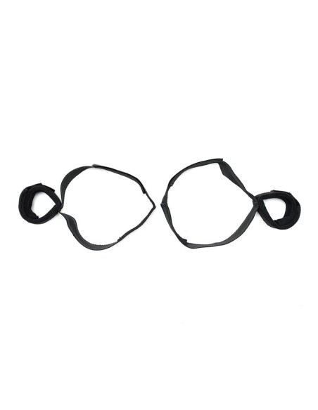 Esposas de Muslos y Manos Ajustables Negro Esposas de Muslos y Manos Ajustables Negro