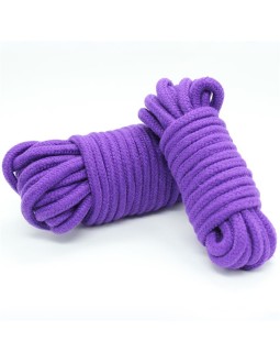 Cuerda de Bondage de Algodon 10 Metros Purpura 2