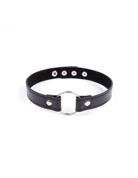 Collar con Aro Ajustable 382 cm Negro Collar con Aro Ajustable 382 cm Negro