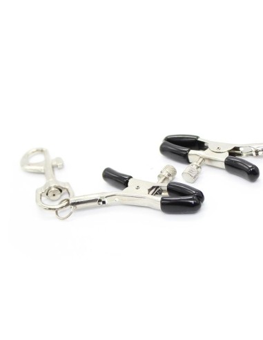 Pinzas para Pezones con Mosquetones Metal