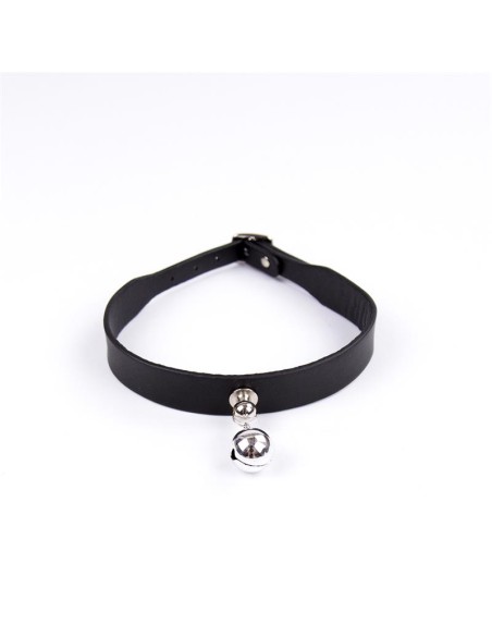 Collar con Cascabel Ajustable 43 cm Negro