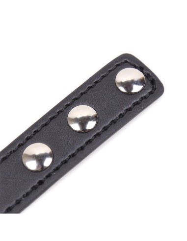 Collar con Aro en Forma de Corazon Ajustable 415 cm Negro