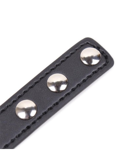 Collar con Aro en Forma de Corazon Ajustable 415 cm Negro