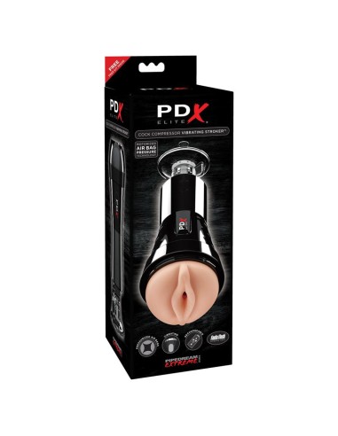 PDX Elite Masturbador Vibrador Cock Compressor