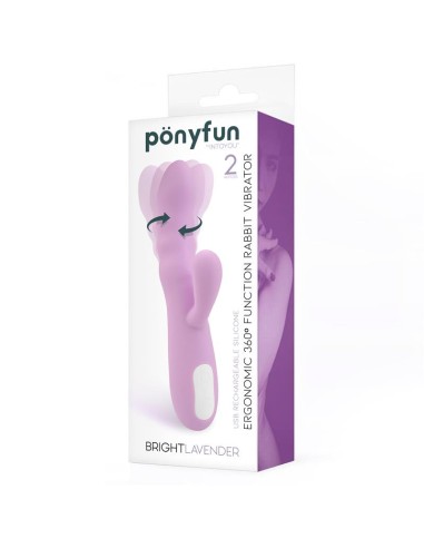 Brightlavender Vibrador y Rotador Doble Motor 360º USB Silicona