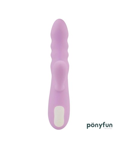 Brightlavender Vibrador y Rotador Doble Motor 360º USB Silicona