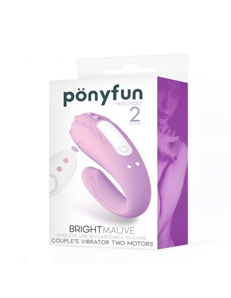 Brightmauve Vibrador para Parejas Doble Motor Control Remoto USB Silicona Brightmauve Vibrador para Parejas Doble Motor Control Remoto USB Silicona