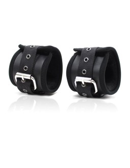 Esposas de Cuero Mosqueton Grande Negro 2