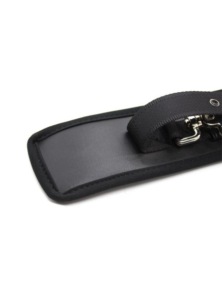 Esposas de Cuero Mosqueton Grande Negro Esposas de Cuero Mosqueton Grande Negro