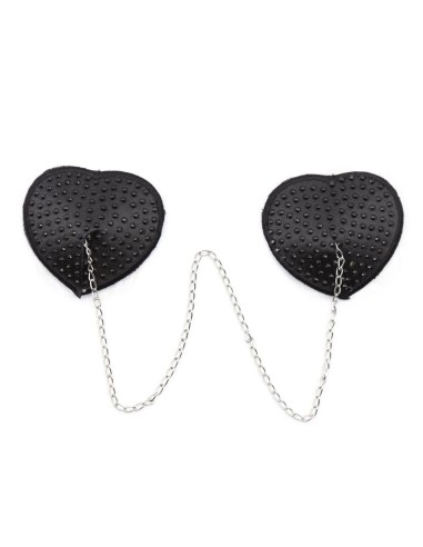 Pezoneras con Cadena de Metal Negro