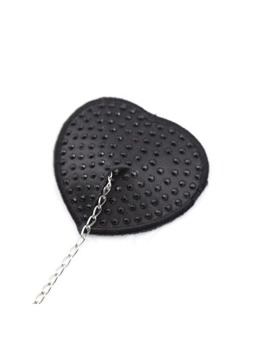 Pezoneras con Cadena de Metal Negro