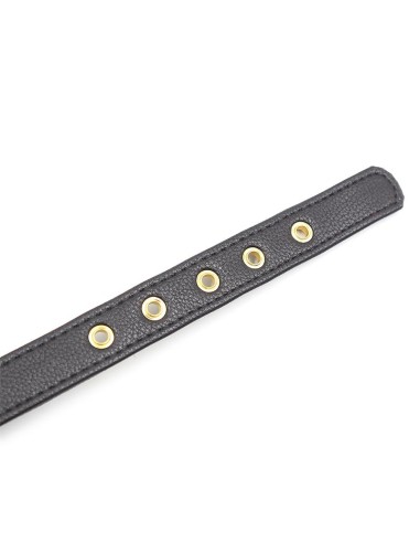 Collar con Lazo y Cascabel 44 cm Negro Rojo