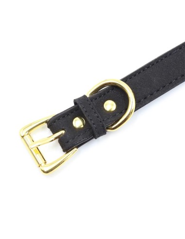 Collar con Lazo y Cascabel 44 cm Negro Rojo