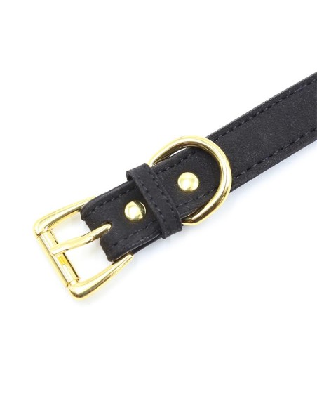 Collar con Lazo y Cascabel 44 cm Negro Rojo