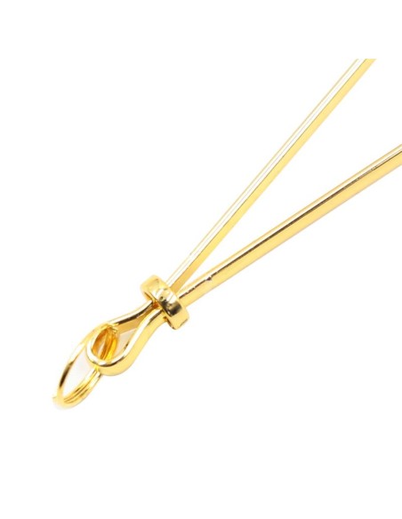 Pinzas para Pezones Metal Negro Dorado