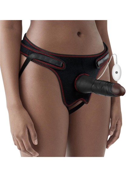 Arnes Ajustable con Dildo 10 Vibraciones 75