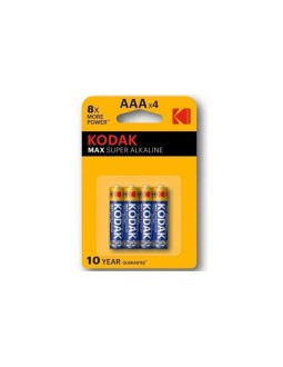 Pilas Alkaline Super Max AAA LR3 Blister de 4