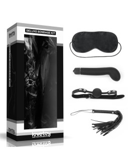 Kit Bondage Deluxe con Vibrador Negro