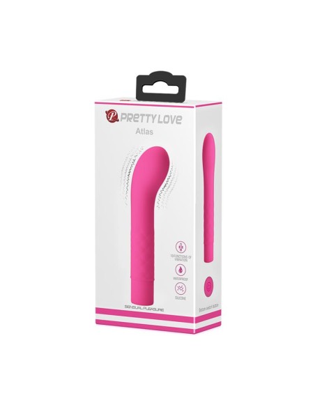 Vibrador Atlas Silicona Rosa Vibrador Atlas Silicona Rosa