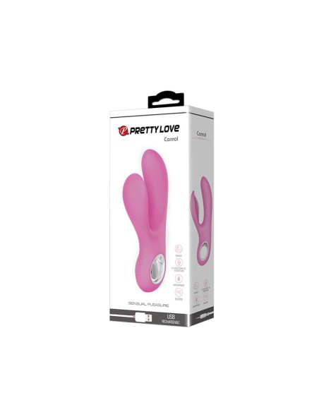 Vibrador Canrol USB Silicona Rosa Suave Vibrador Canrol USB Silicona Rosa Suave