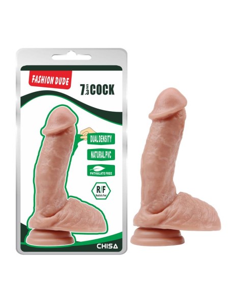 Dildo Dual Density Fashion Dude 73 Natural Dildo Dual Density Fashion Dude 73 Natural