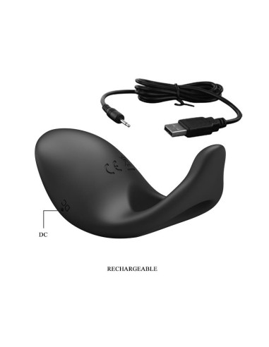 Anillo Vibrador Gemma USB Silicona Negro