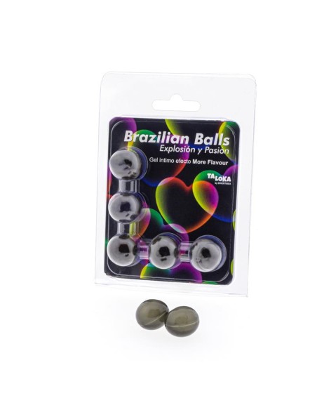 Set 5 Brazilian Balls Gel Excitante Efecto More Flavor Mas Sabor