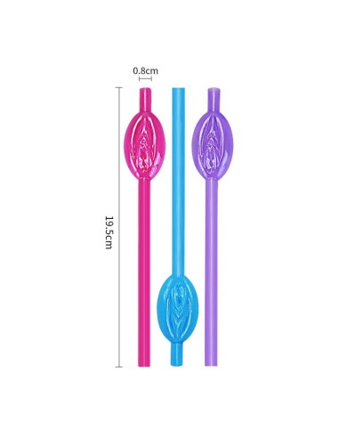 Pajita de Vagina Pack de 9
