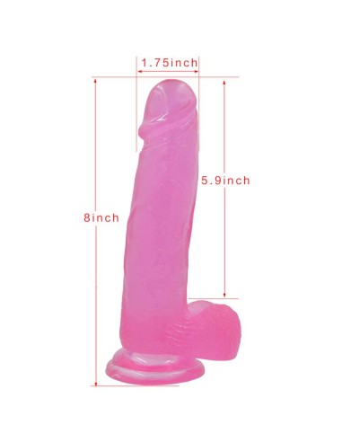 Dildo Jelly Studs 8 Rosa