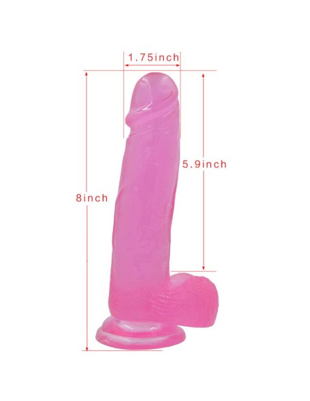 Dildo Jelly Studs 8 Rosa