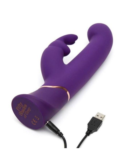Greedy Girl Vibrador con Movimiento Estimulador punto G y Rabbit Purpura Greedy Girl Vibrador con Movimiento Estimulador punto G y Rabbit Purpura