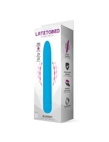 Bluesky Vibrador 10 Funciones 185 cm USB Azul Mate