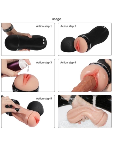 Masturabdor con Vibrador USB Tiny Man
