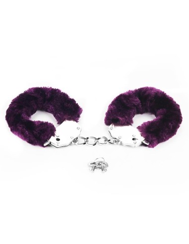 Esposas Metalicas con Pelo Purpura
