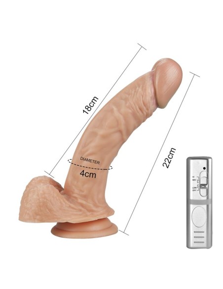 Dildo Real Extreme con Vibracion 85 Natural Dildo Real Extreme con Vibracion 85 Natural