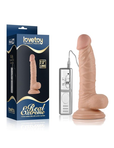 Dildo Real Extreme con Vibracion 75 Natural Dildo Real Extreme con Vibracion 75 Natural