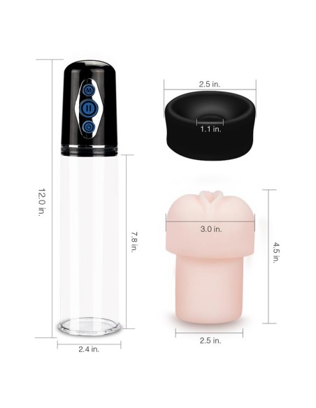 Bomba para el Pene Automatica Maximizer Worx Elite USB Vagina Bomba para el Pene Automatica Maximizer Worx Elite USB Vagina