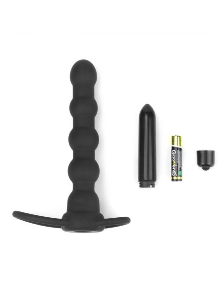 Plug Anal Double Prober con Vibracion Negro