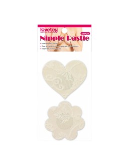 Pack Pezoneras Flor y Corazon Beige 2