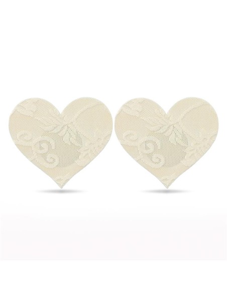 Pack Pezoneras Flor y Corazon Beige