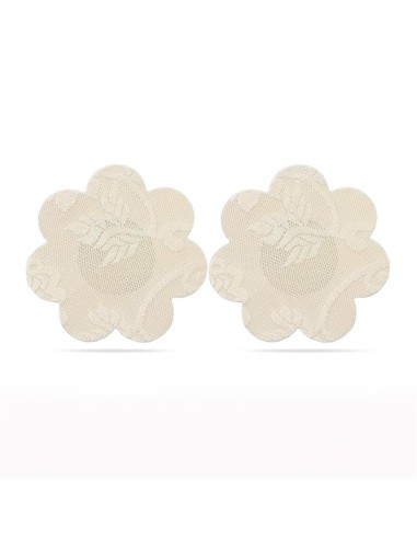 Pack Pezoneras Flor y Corazon Beige