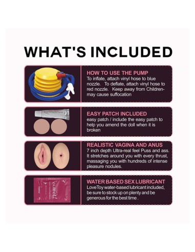 Muneca Inflable Boobie Super Love Doll