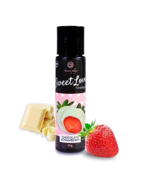 Sweet Love Lubricante Fresa Chocolate Blanco 60 ml