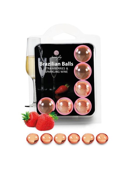 Brazilian Balls Set 6 Fresas con Cava Brazilian Balls Set 6 Fresas con Cava