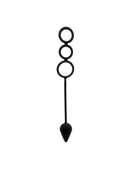 Rimba Latex Play Cadena Anal Color Negro Rimba Latex Play Cadena Anal Color Negro