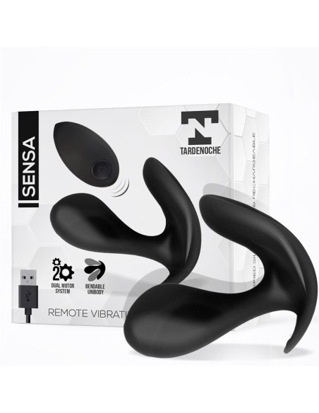 Sensa Estimulador Control Remoto USB SIlicona Liquida Negro